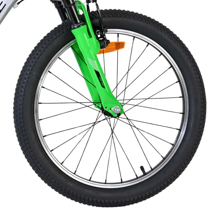 Volare Boost Kinderfiets - 20 inch - Zilver Groen - 7 versnellingen — foto 3