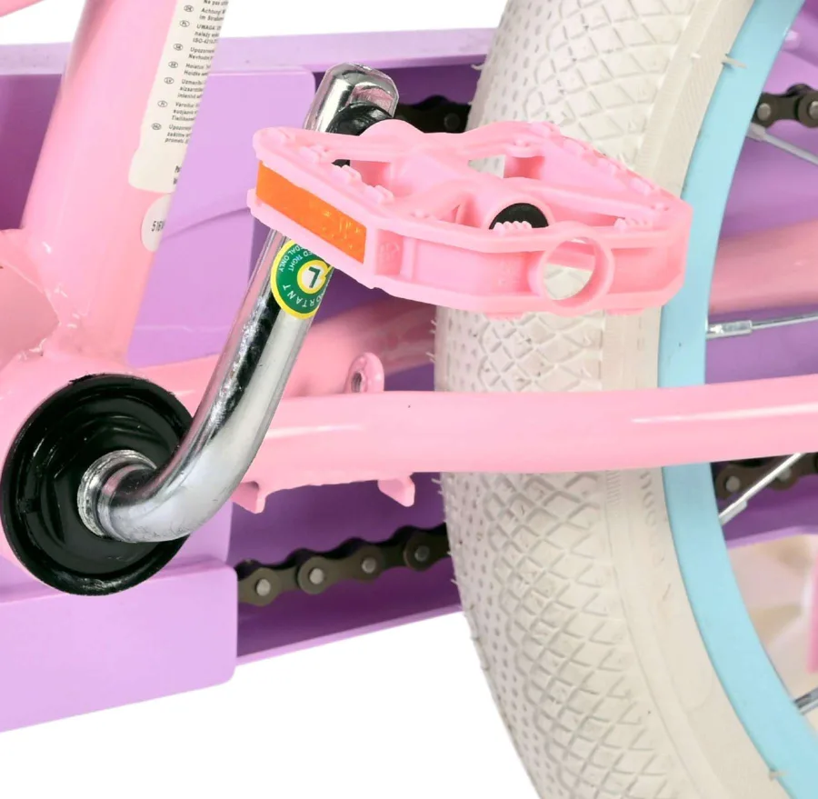 Volare Olivia Kinderfiets – Meisjes – 16 inch – Roze – Twee Handremmen — foto 10