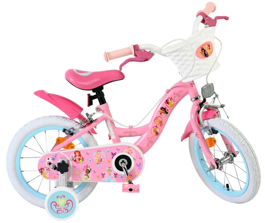 Magic Royals Kinderfiets – Meisjes – 14 inch – Roze – Twee handremmen — foto 10
