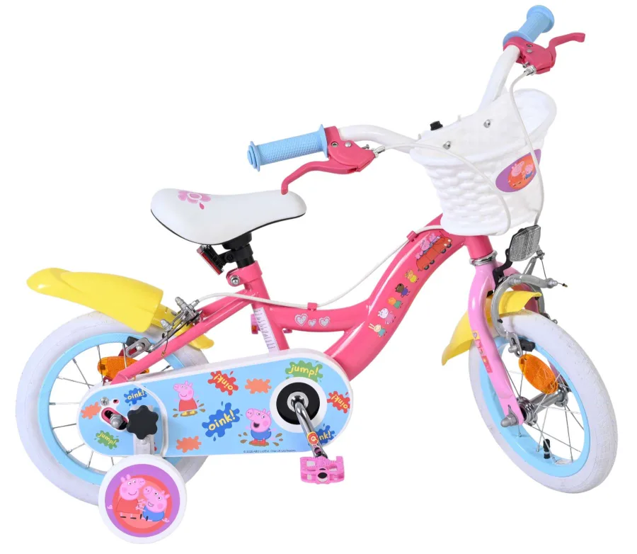 Peppa Pig Kinderfiets – Meisjes – 12 inch – Roze – Twee handremmen — foto 12