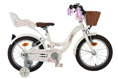 Volare Blossom Kinderfiets – Meisjes – 16 inch – Wit – Twee Handremmen