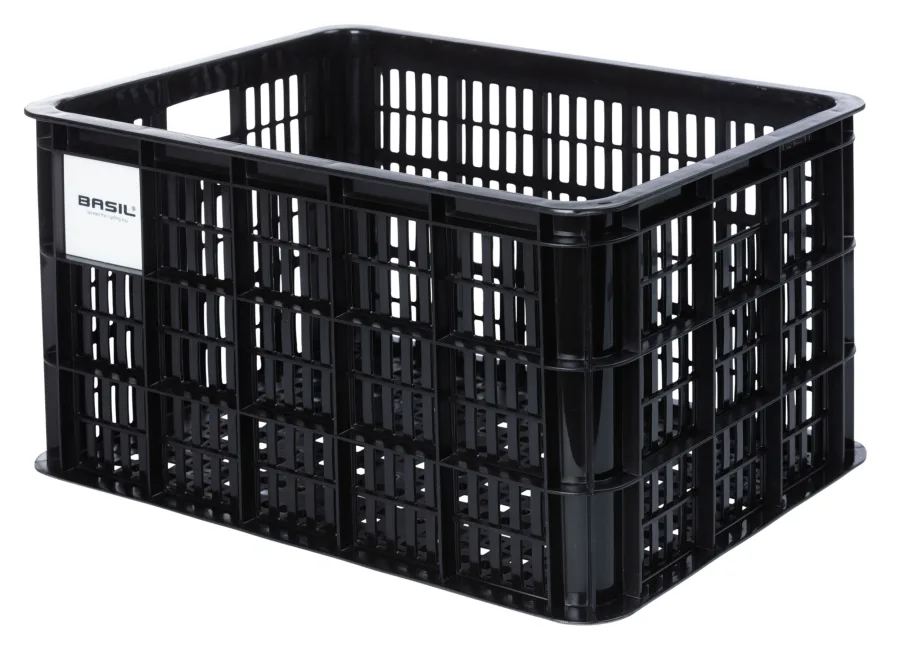 Gerecyclede fietskrat Basil Crate S 17.5 liter MIK  zwart — foto 4