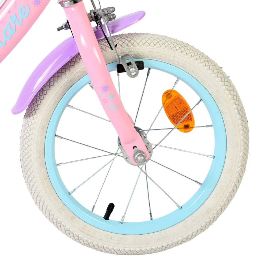 Volare Olivia Kinderfiets – Meisjes – 14 inch – Roze – Twee Handremmen — foto 3