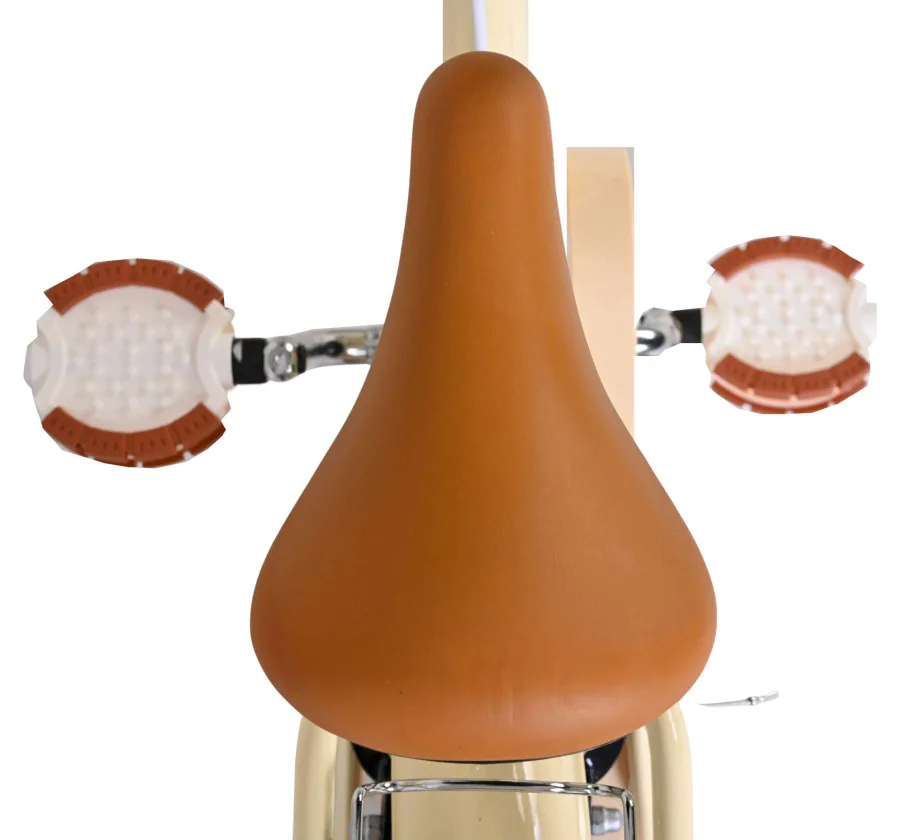 Volare Ashley Kinderfiets – Meisjes – 12 inch – Créme – Twee handremmen — foto 4