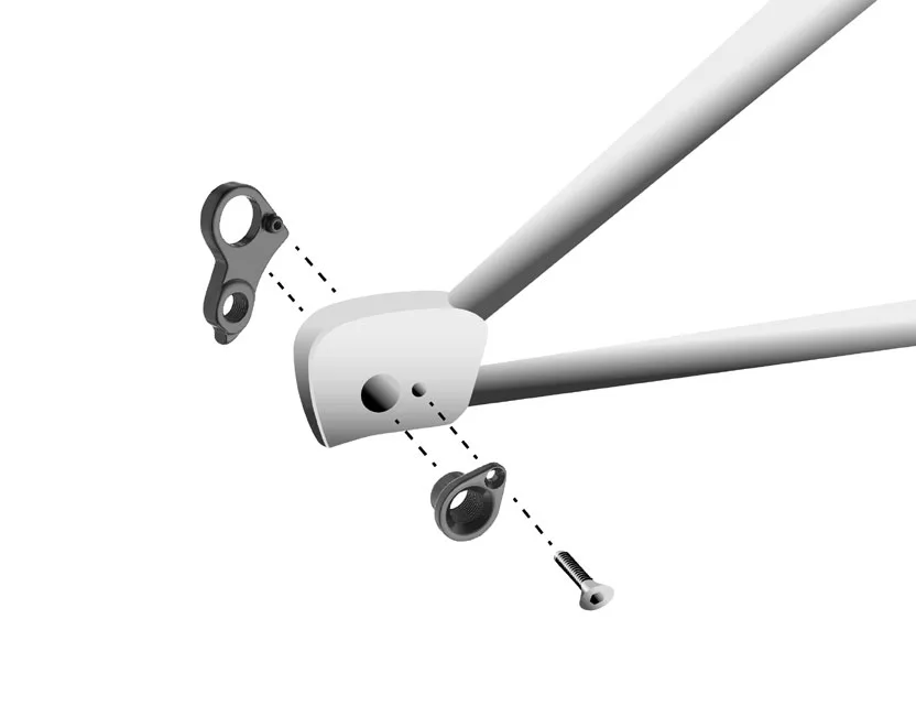 Derailleurpad Marwi GH-176 Cube (hanger + axle cap) — foto 5