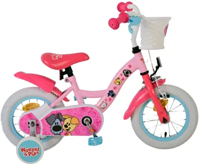 Woezel & Pip Children's bike – Girls – 12 inch – Pink