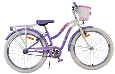 Volare Lovely Children's bike – Girls – 24 inch – Purple – Two hand brakes