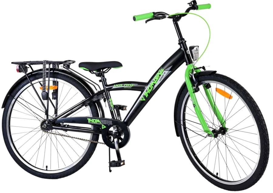Volare Thombike Kinderfiets – Jongens – 26 inch – Zwart Groen — foto 3