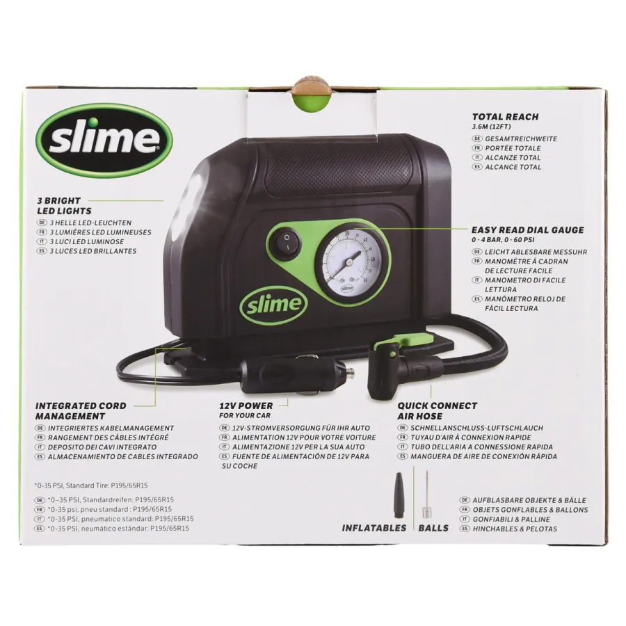 Slime 12V bandenpomp / compressor — foto 7