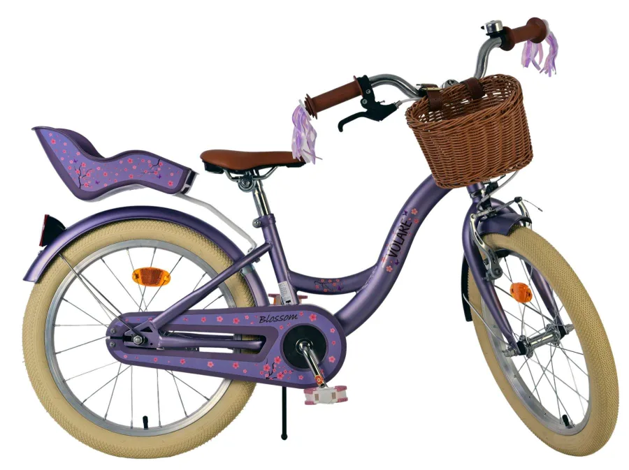Volare Blossom Kinderfiets – Meisjes – 18 inch – Paars — foto 2