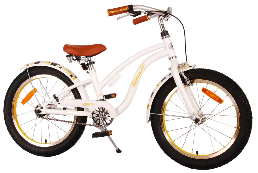 Volare Miracle Cruiser Kinderfiets – Meisjes – 18 inch – Wit – Prime Collection — foto 2