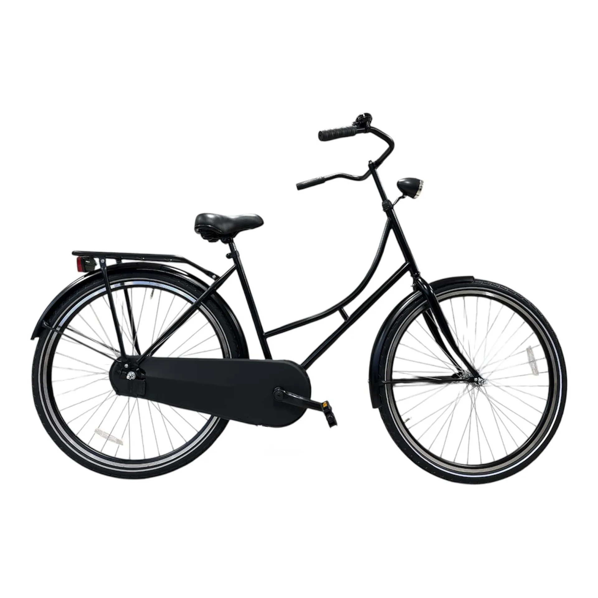 Omafiets Eigen merk 28″ 50 cm Mat zwart nexus 3 remnaaf